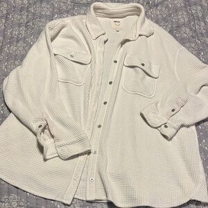 Aerie White Button Down Shirt